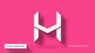 H Letter Logo Design in Illustrator | Illustrator tutorials | Best Logo Design Ideas