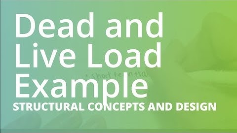Basic Dead and Live Load Example | Structural Concepts and Design [HD]