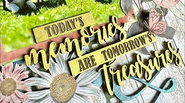 Scrapbooking process video #60 - Dusty Attic layout using 49 and Market Tranquility