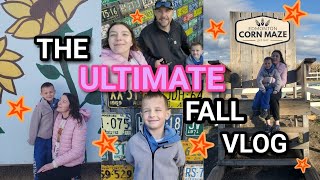 the ULTIMATE fall vlog | pumpkin patch, corn maze & more 🤎✨️🌻