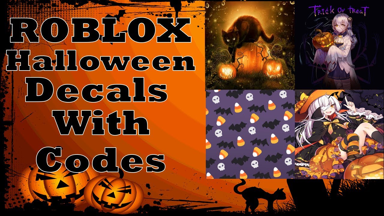 100+ Halloween Accessory Codes/IDs For Brookhaven & Bloxburg 🎃🍂 ~NEW  Creepy Fall Cute Decals~ ROBLOX 