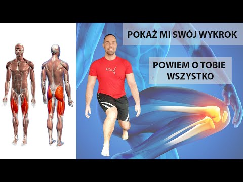 Kadr filmu o kontroli kolana i biodra w wykroku
