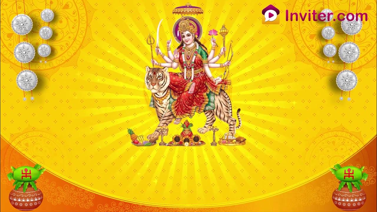 latest-matha-ki-chowki-durga-puja-invitation-video-whatsapp-video