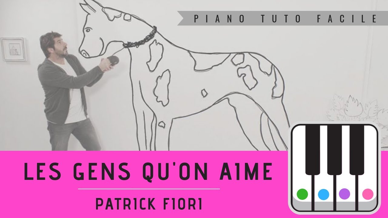 Les gens qu'on aime (chanson française) Sheet music for Piano (Solo)