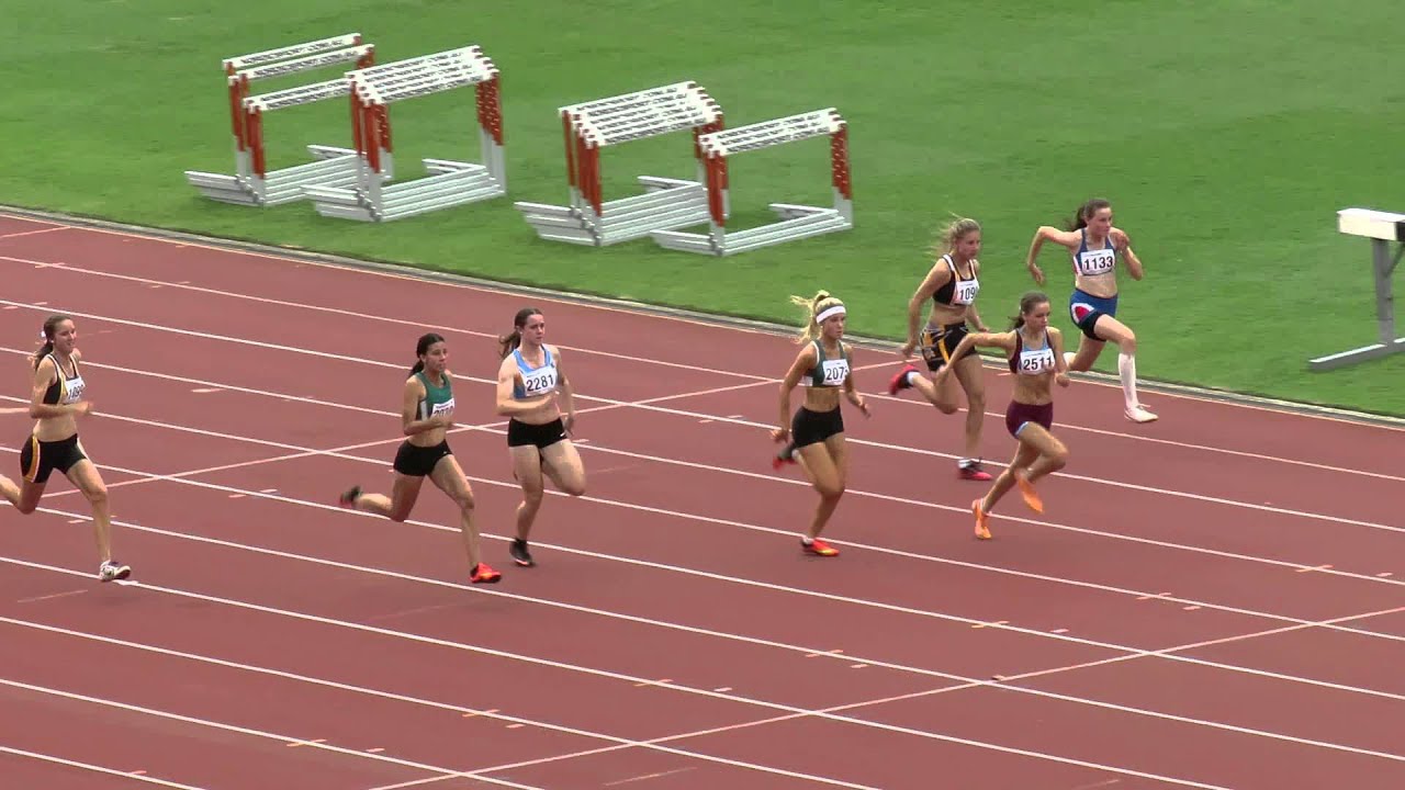 100M H1 16W Katie Colebourne 12.44 Qld School State Championships 2015
