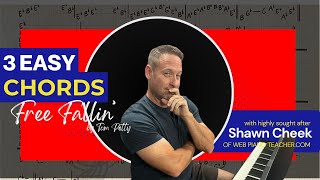 3 Easy Chords To Play Free Fallin by Tom Petty | Learn How To Play Piano Chord Symbols with Shawn
