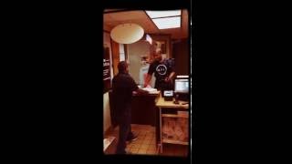 Dunkin Donuts On the Go order shoting at P2 Donuts. New York