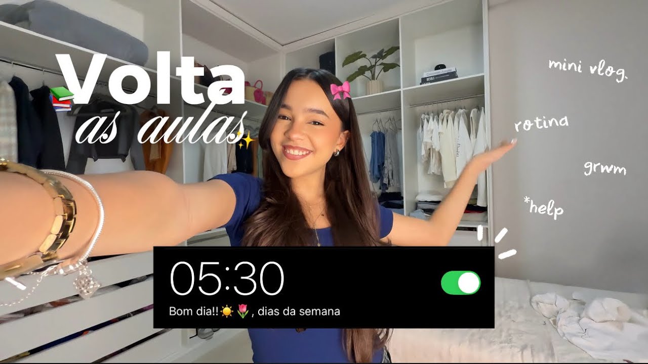 VLOG VOLTA AS AULAS📚✨