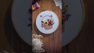 Basket weave tutorial🌸                     #embroidery #embroiderystitch    #basketweave #stitching