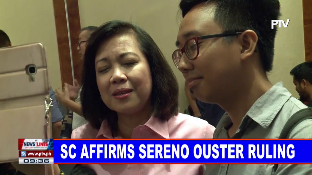 SC affirms Sereno ouster ruling