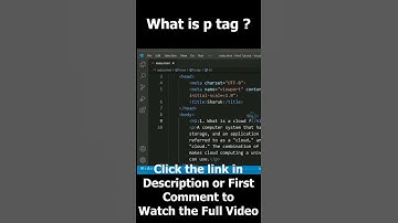 Html paragraph tag ( p)