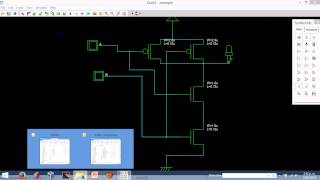 Compuerta NAND con DSCH y Microwind