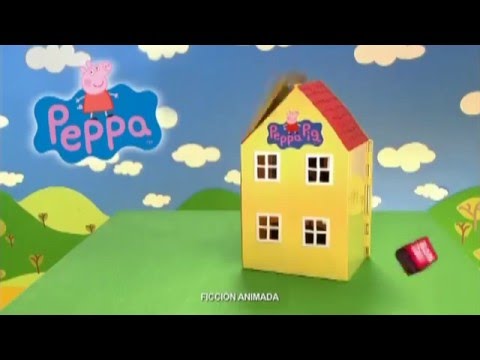 Peppa Pig A Casa de Madeira com Figura e Mobiliário Bandai CO07213 -  Juguetilandia