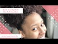 Quick, Easy High Puff: Natural Hair