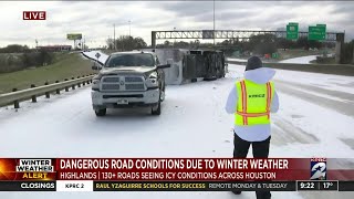 Dangerous road conditions in the Highlands