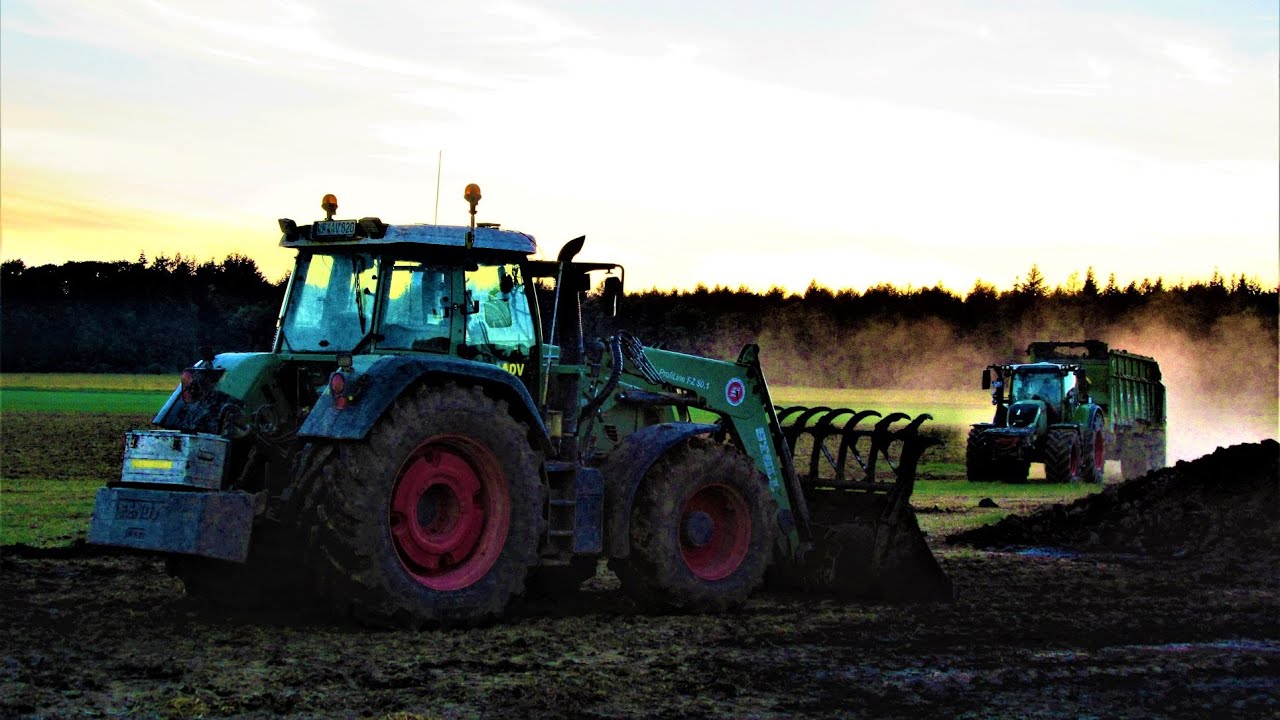 Mist streuen mit Fendt Vario 724 und 820 TMS