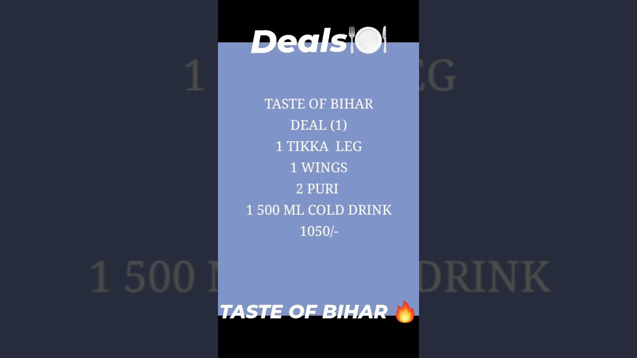 TASTE OF BIHAR🔥 GULISTAN-E-JOHAR BLOCK 16-A