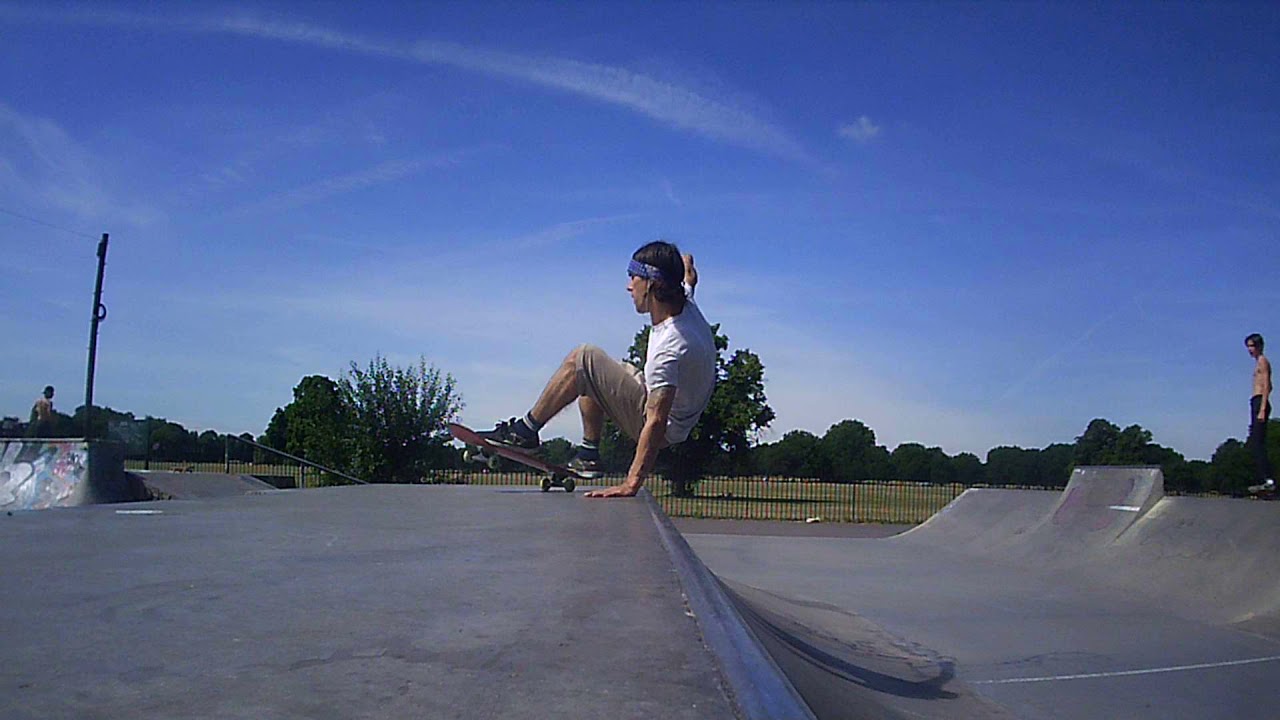 layback manual revert - creative miniramp trick