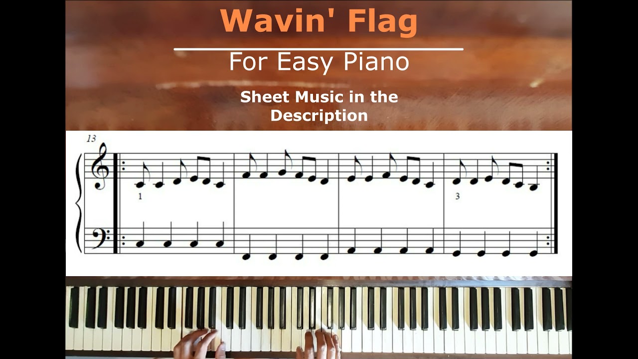 Wavin Flag for Easy Piano