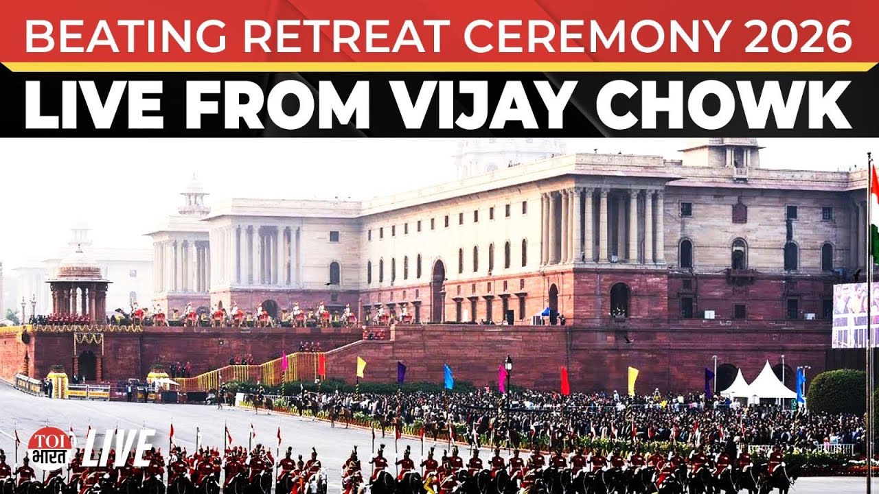 Beating Retreat Ceremony 2026 LIVE From Delhi’s Vijay Chowk Marks End of R-Day Celebrations