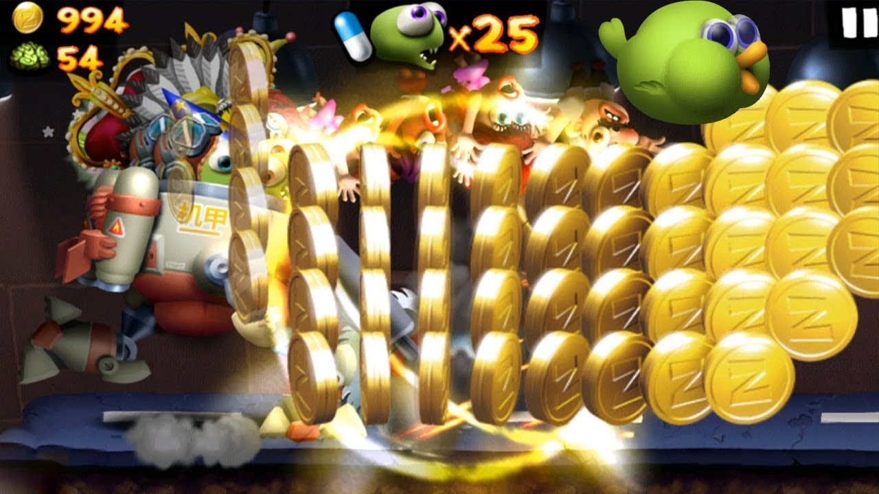 Zombie Tsunami Max Level 197 -  strength and effect ( Super size Zombird & Mecha )