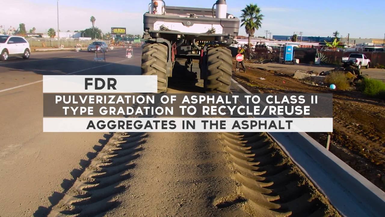 Pavement Recycling Systems Chula Vista FDR YouTube