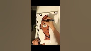 Drawing, But I ONLY have 9 seconds… (#viral #posca #shorts )