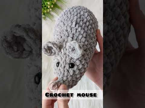 Crochet mouse pattern, amigurumi plush mouse