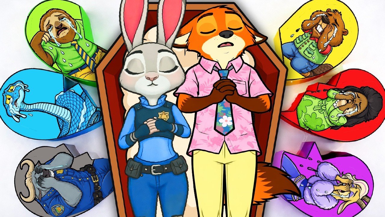 HELP JUDY x NICK in Coffin Box 🐰🦊⚰️ Unboxing What’s Inside the ZOOTOPIA 2 Heart ?✨Paper DIY | ASMR