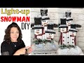 ☃️ PINTEREST DIY CHRISTMAS DECORATIONS | INDOOR LIGHT UP SNOWMAN | One and Done Series