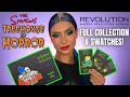 THE SIMPSONS X MAKEUP REVOLUTION TREEHOUSE OF HORROR MAKEUP COLLECTION SWATCHES & TUTORIAL