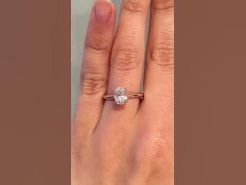 Classic Rose Gold Solitaire 0.9 Carat Oval Diamond Engagement Ring - Aliss  - YouTube