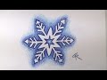 Learn How To Draw And Color A Pretty Snowflake -- Part 2 --iCanHazDraw!
