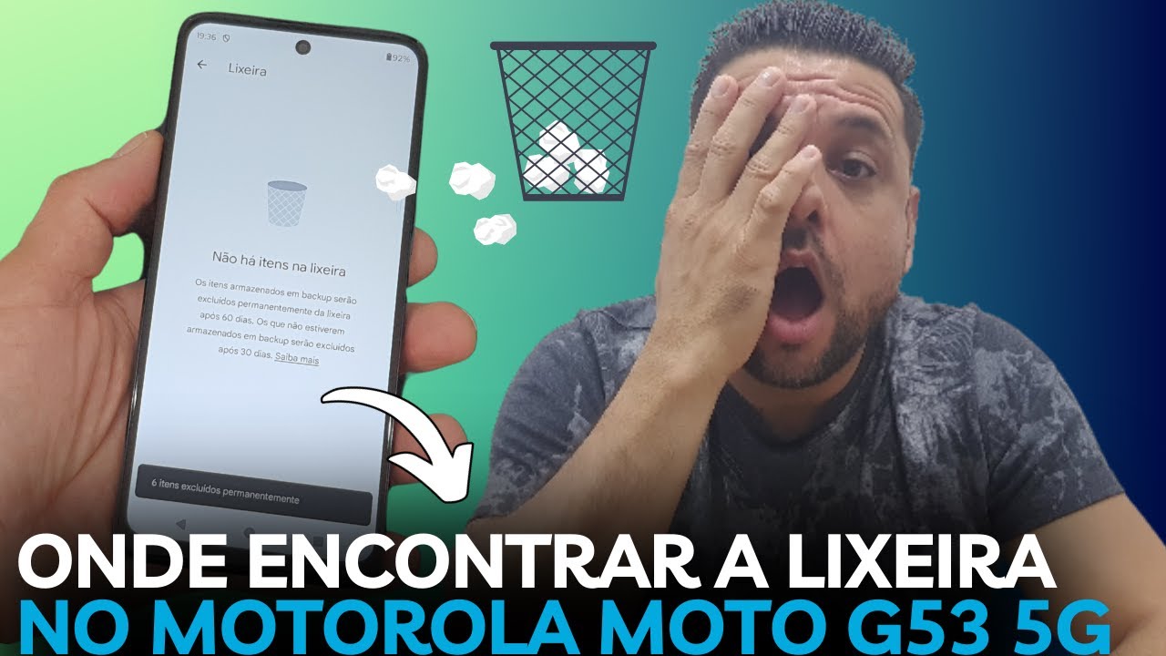 Onde Fica a LIXEIRA Nativa DO CELULAR Motorola MOTO G53 5G - YouTube