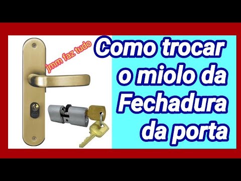 Vídeo: Como você muda uma fechadura de cilindro em uma porta de garagem?