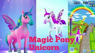 Magical Pony Runner 3d New Fun Unicorn Android Gameplay for kids 2021 screenshot 1
