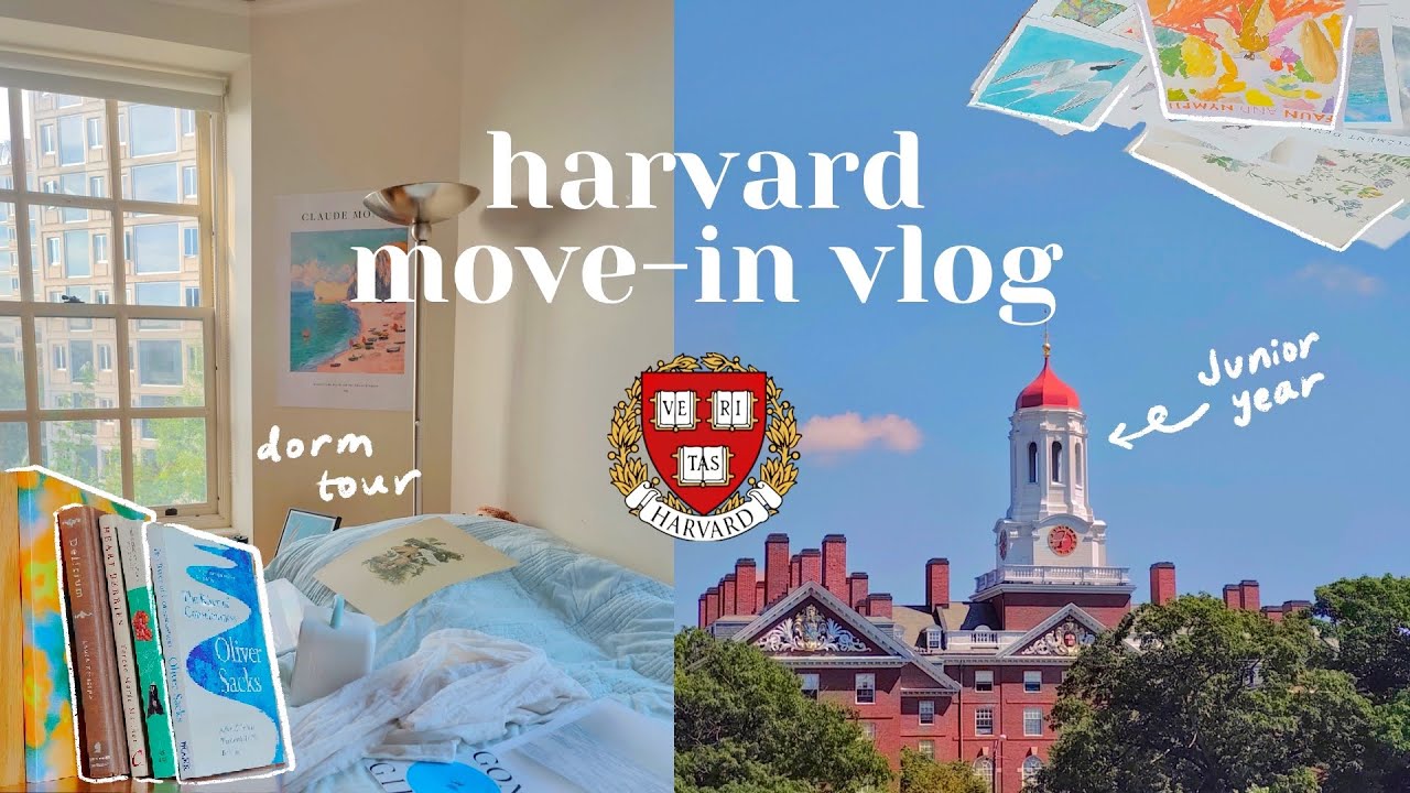 Harvard move in vlog  dorm room transformation  tour junior year