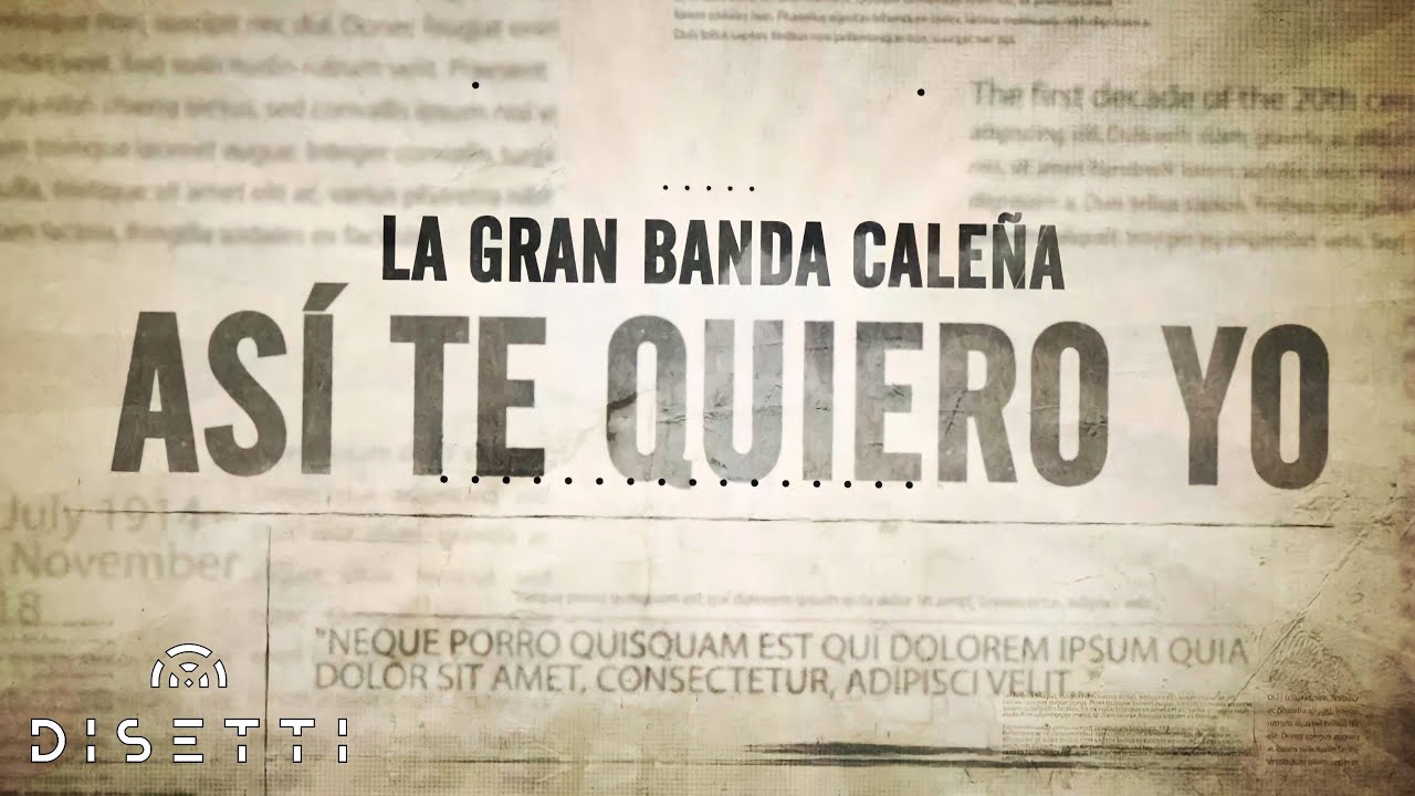 La Gran Banda Caleña - Así Te Quiero Yo (Lyric Video)