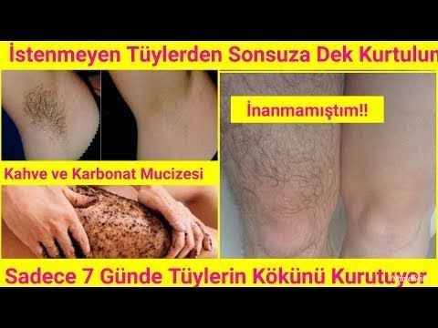 KAHVE KARBONAT KÜRÜ İLE İSTENMEYEN TÜYLERDEN 3 DAKİKADA KURTULUN!