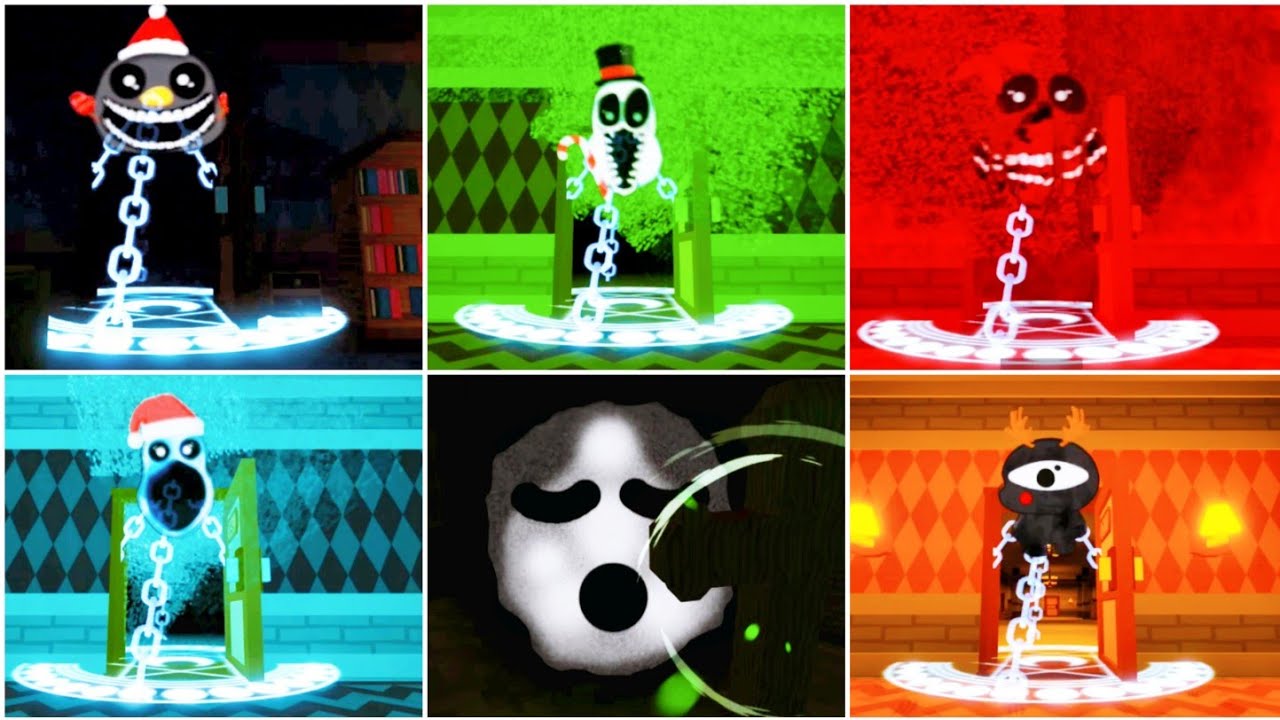 Doors But Kawaii Christmas Update Enemies Vs Crucifix YouTube
