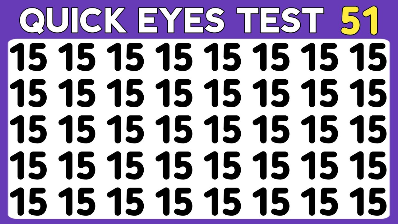 Find the Odd One Out | Number And Letter Vision Edition | Test Your ...