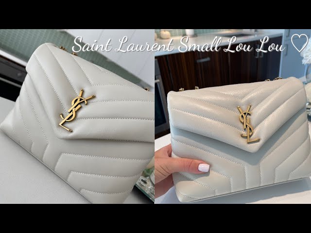 Yves Saint Laurent loulou white bag