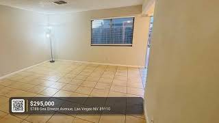 Las Vegas Home For Sale $295K | No HOA | 5788 Sea Breeze Ave