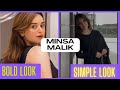 Minsa Malik Beautiful Look | Minsa Malik Bold Look V/S Simple Look | Black &amp; Red Dress | For you |