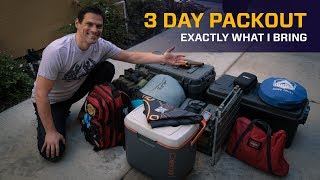 3Day Packout  What I Bring
