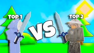 #1 Monthly Wins Player vs #2 Monthly Wins Player (Roblox Bedwars)
