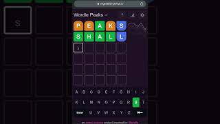 Wordle Peaks - A Brand New Wordle Clone!! | What is Wordle Peaks? | How to Play Wordle Peaks Puzzle? screenshot 5