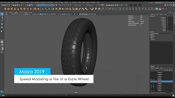 Speed Modelling a Tire of a Gate Wheel in Maya