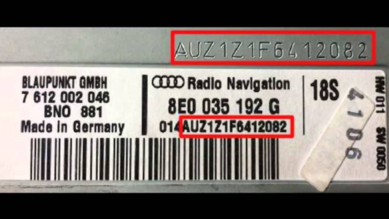 vw radio code lookup