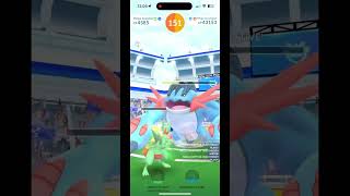 #Mega #swampert #solo in #pokemongo no boosts #pokemongame #pokemon #shorts Mega Swampert solo(NB)